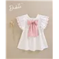 Vestido Plumeti Volante Manga De Dadati