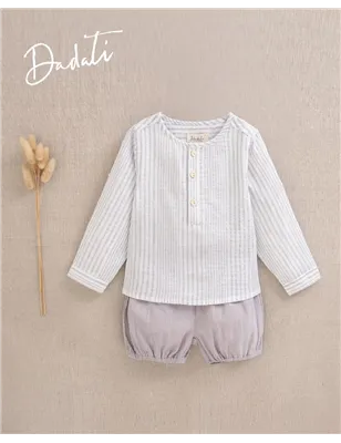 Conjunto Camisa Y Short Bombacho De Dadati