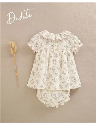 Vestido Con Braguita Y Volante  De Dadati