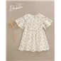 Vestido Bambula Estampada Media Manga De Dadati