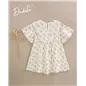 Vestido Bambula Estampada Media Manga De Dadati