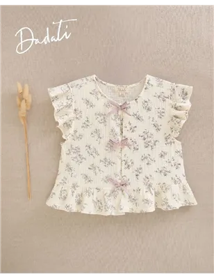 Blusa Flores Lazos De Dadati