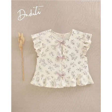 Blusa Flores Lazos De Dadati