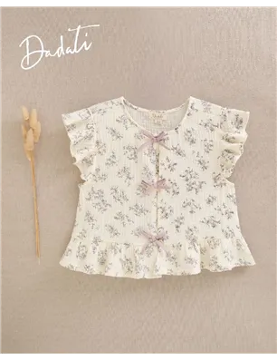 Blusa Flores Lazos De Dadati