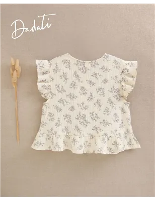 Blusa Flores Lazos De Dadati