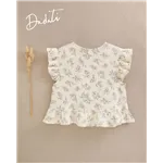Blusa Flores Lazos De Dadati