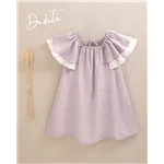 Vestido Con Manga Y Volante Floral De Dadati