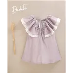 Vestido Con Manga Y Volante Floral De Dadati