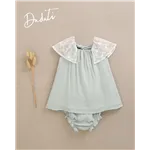 Vestido Con Braguita Manga Plumeti De Dadati