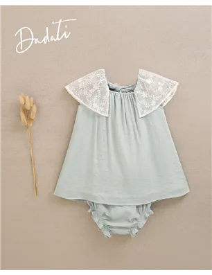 Vestido Con Braguita Manga Plumeti De Dadati