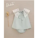 Vestido Con Braguita Manga Plumeti De Dadati