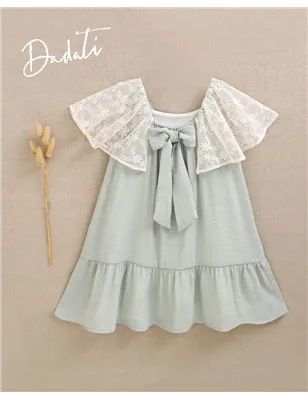 Vestido Con Manga Plumeti  De Dadati