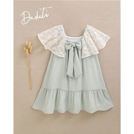 Vestido Con Manga Plumeti  De Dadati