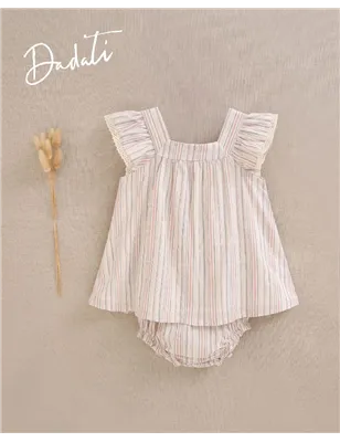 Vestido Con Braguita Volante De Dadati