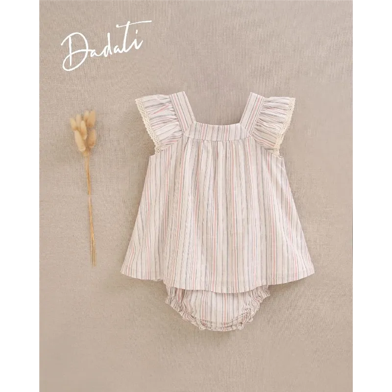 Vestido Con Braguita Volante De Dadati