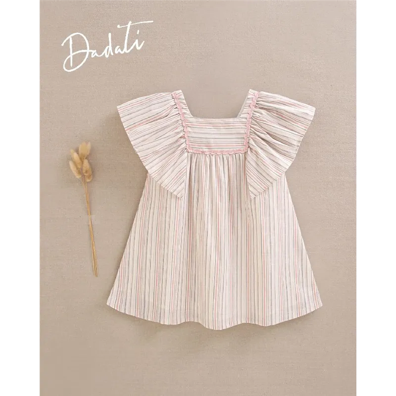 Vestido Raya Con Detalle De Dadati
