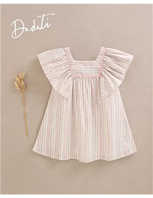 Vestido Raya Con Detalle De Dadati