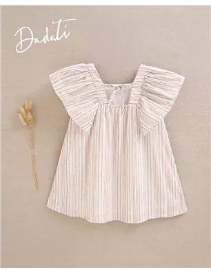 Vestido Raya Con Detalle De Dadati