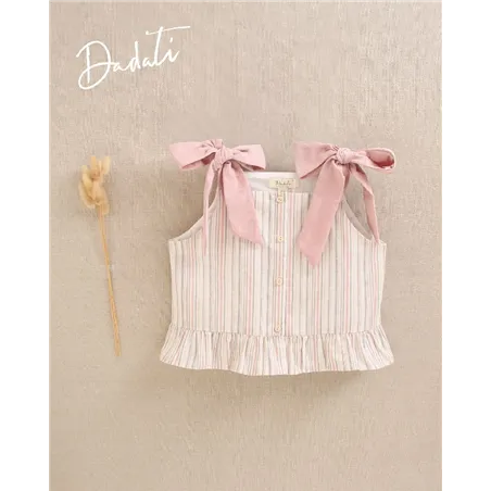 Blusa Raya Con Tirante Lazo  De Dadati