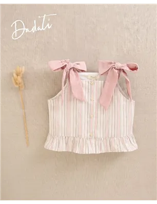 Blusa Raya Con Tirante Lazo  De Dadati