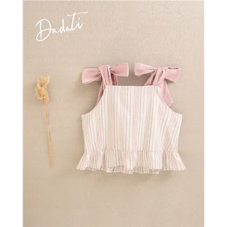 Blusa Raya Con Tirante Lazo  De Dadati