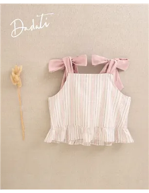Blusa Raya Con Tirante Lazo  De Dadati