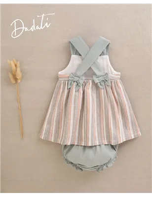 Vestido Raya Con Tirante Y Bragui Ta De Dadati
