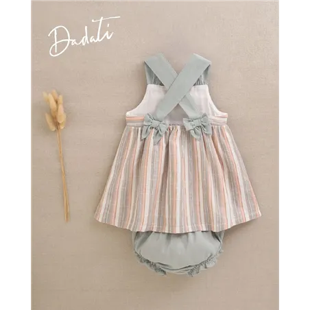 Vestido Raya Con Tirante Y Bragui Ta De Dadati