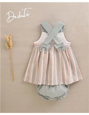 Vestido Raya Con Tirante Y Bragui Ta De Dadati