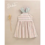 Vestido Raya Con Tirante Atado Cuello  De Dadati