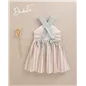 Vestido Raya Con Tirante Atado Cuello  De Dadati