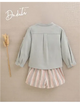 Conjunto Camisa Con Short  De Dadati