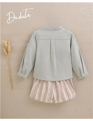 Conjunto Camisa Con Short  De Dadati