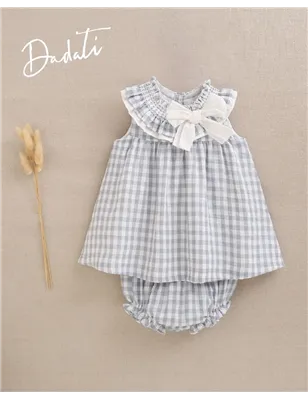 Vestido Con Braguita Y Lazo En Cuello  De Dadati