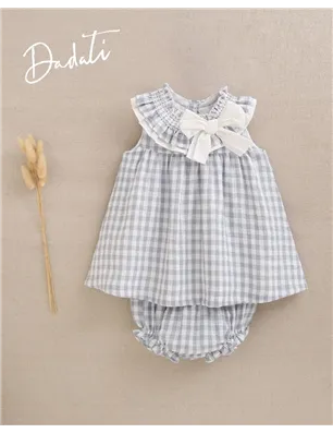 Vestido Con Braguita Y Lazo En Cuello  De Dadati