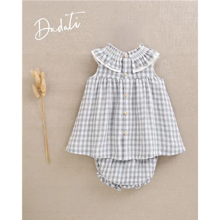 Vestido Con Braguita Y Lazo En Cuello  De Dadati