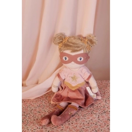Muñeca Rosa Superheroina de Little Dutch