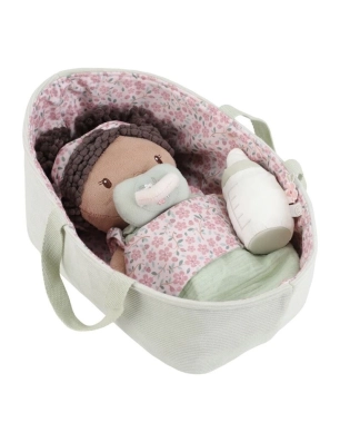 Bebé Evi con capazo Flowers & Butterflies de Little Dutch