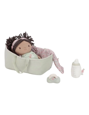 Bebé Evi con capazo Flowers & Butterflies de Little Dutch