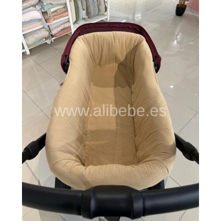 Funda para capazo Crepe de Giraffa Bianca e Blu