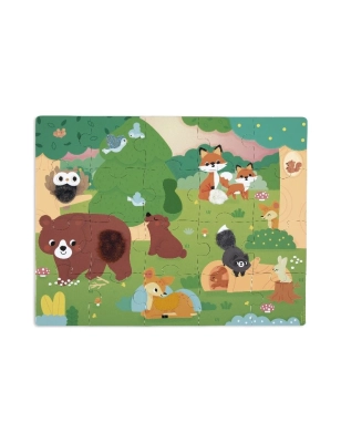 Puzzle táctil bosque de Janod