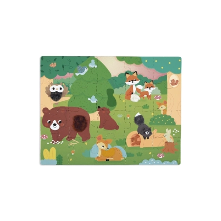 Puzzle táctil bosque de Janod