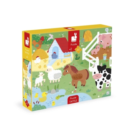 Puzzle táctil granja de Janod