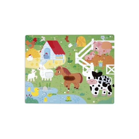 Puzzle táctil granja de Janod