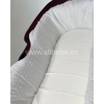 Sábana bajera capazo Bámbula de Giraffa Bianca e Blu