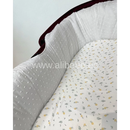 Sábana bajera capazo Matteo de Giraffa Bianca e Blu