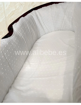 Sábana bajera capazo Sucre de Giraffa Bianca e Blu