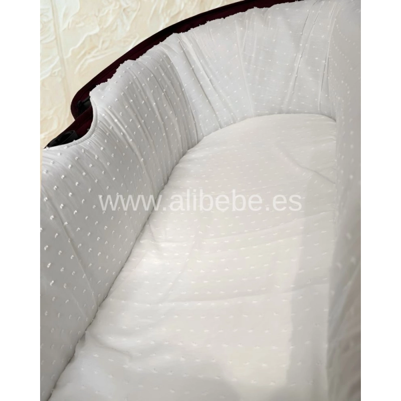 Sábana bajera capazo Sucre de Giraffa Bianca e Blu