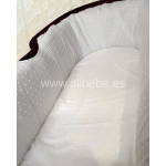 Sábana bajera capazo Sucre de Giraffa Bianca e Blu