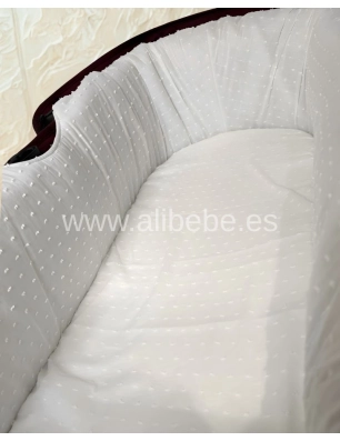 Sábana bajera capazo Sucre de Giraffa Bianca e Blu